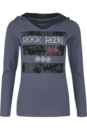 Rock Rebel Hooded long-sleeved top Long-sleeve Shirt