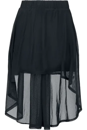 Gothicana Skirt with transparent details Short skirt