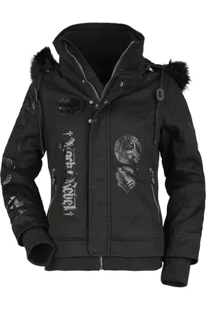 Rock Rebel Winter jacket With shiny prints Winter Jacket