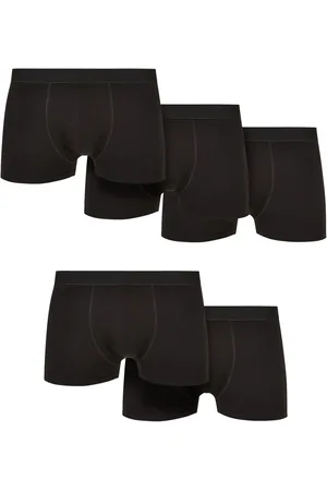 Urban classics Set of five solid organic cotton boxer shorts Boxers