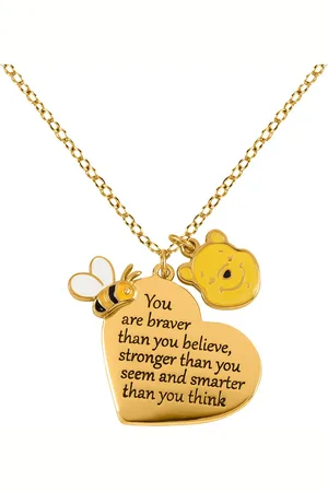 WINNIE THE POEH You Are Braver Than You Believe Necklace coloured