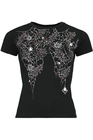 Gothicana T-shirt with spider’s webs T-Shirt