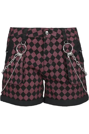 Rock Rebel Checkerboard Shorts Shorts black