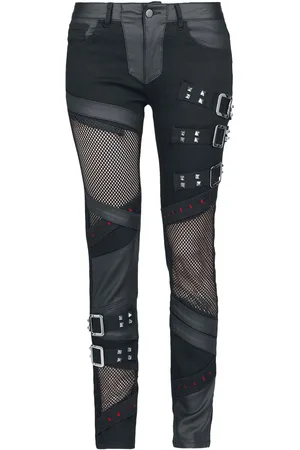 Gothicana Jeans with Mesh Details Jeans
