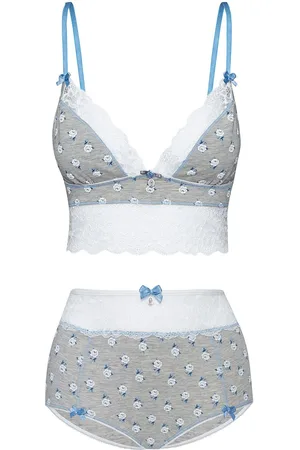 VIVE MARIA Blue rose set Bra white