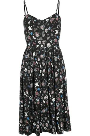 Rock Rebel Dress with Old School Print Medium-length dress