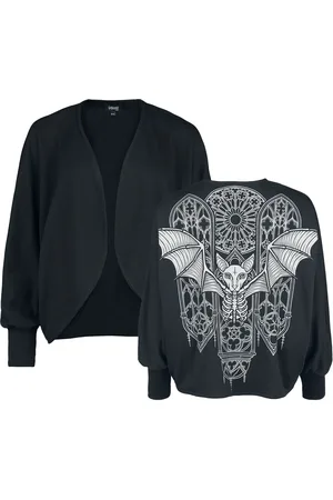 Gothicana Cardigan with batwing sleeves Cardigan