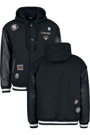 Rock Rebel Varsity jacket with faux leather details Varsity Jacket