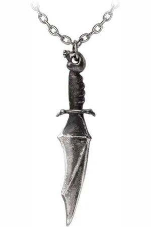 Alchemy Vampyre Knife Pendant Necklace coloured