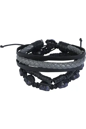 Rock Rebel Skulls Bracelet Set grey