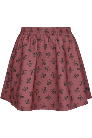 EMP A-Line Skirt with Skull Print Short skirt