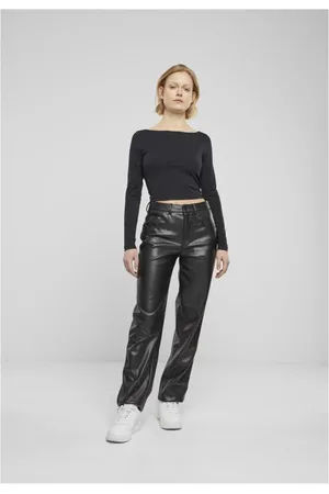 Urban classics Ladies Wide Leg Trousers Cloth Trousers
