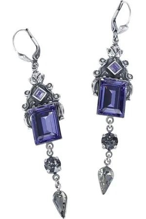 Krikor Purple Streak Earring coloured
