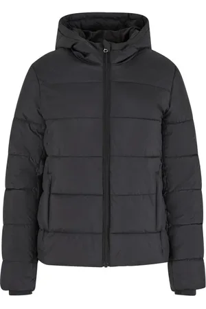Urban classics Ladies Short Puffer Jacket with Hood Winter Jacket