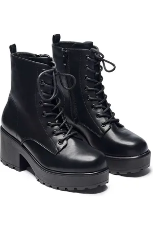 Koi GIN Platform Military Boots Laced Boots