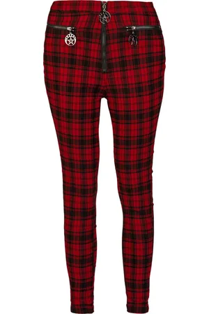 Banned Retro Damien Trousers Cloth Trousers red