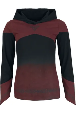 EMP Hoodie Long-sleeve Shirt dark red