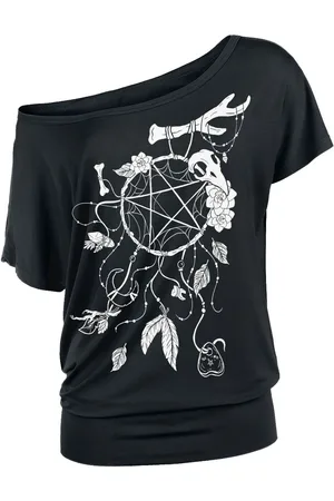 Gothicana T-shirt with Dream Catcher Print T-Shirt