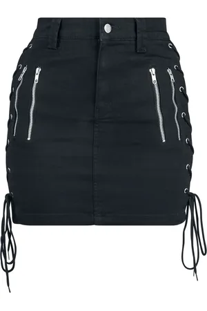 Gothicana Short Skirt With Decorative Lacing Short skirt
