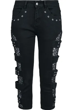 Gothicana Capri Shorts With Mesh Details Shorts