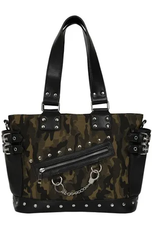 Banned Retro Hellbound Wish Camo Handbag
