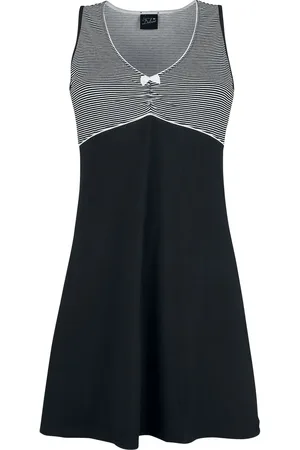 Pussy Deluxe Mini Stripes Dress Medium-length dress white
