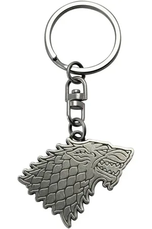 Game of Thrones Stark Keyring Pendant coloured