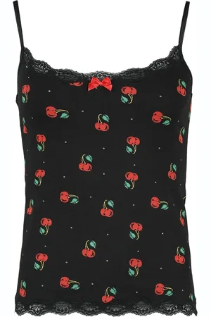 Pussy Deluxe Cherries Classic Top Top red