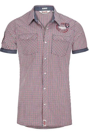 Lonsdale London Reigate Short-sleeved Shirt red white