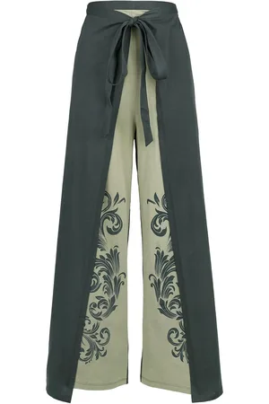 EMP Wrap Trousers with Ornaments Cloth Trousers
