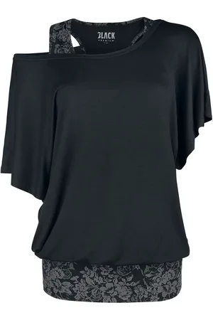 EMP Double-Layer T-Shirt with All-Over Printed Top T-Shirt