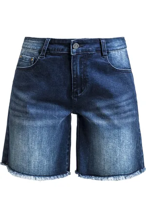 RED by EMP Denim shorts with distressed detailing Shorts