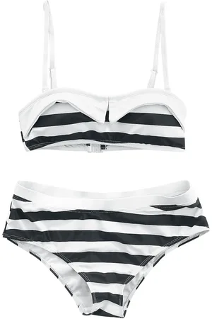 Pussy Deluxe Big Party Stripes Bikini Bikini Set white