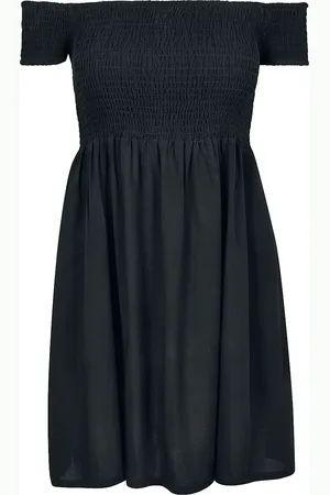 Urban classics Ladies Smoked Off Shoulder Dress Short dress