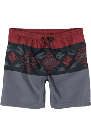 EMP Tricolor Swim Shorts with Arrow Print Swim Shorts black