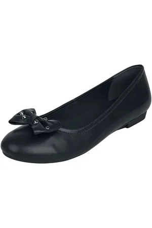 Rock Rebel Ballerina pumps with bow and studs Ballerinas