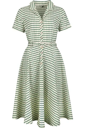 Banned Retro Bella Anchor Ahead Dress Medium-length dress green