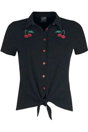 Pussy Deluxe Dotties Cherry Blouse Blouse white