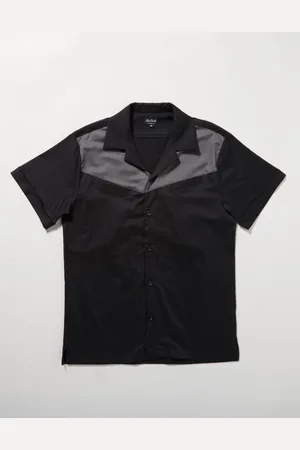 Chet Rock Direwolf Bowling Shirt Short-sleeved Shirt grey