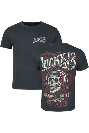 Lucky 13 Skull Built T-Shirt