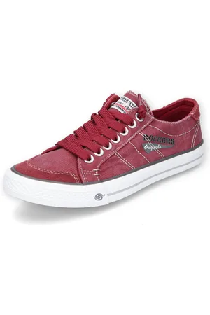 Dockers Washed Canvas Sneakers Red Sneakers