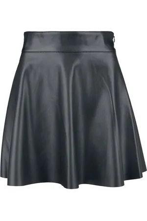 Noisy May NMandy PU HW Flared skirt WVN NOOS Short skirt