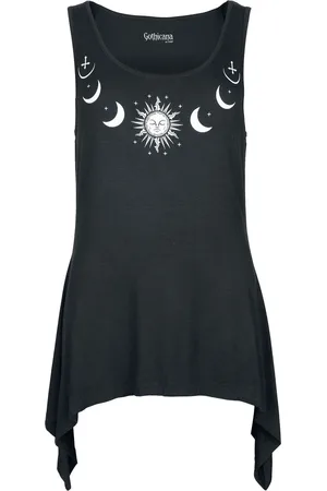 Gothicana Top with sun and moon print Top