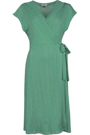 Banned Retro May Chevron Dress Medium-length dress white