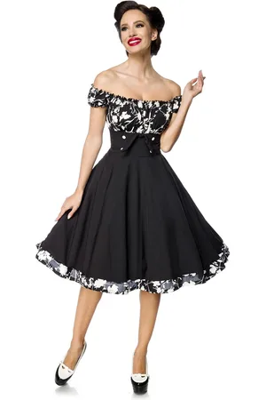 Belsira Off-The-Shoulder Swing Dress Medium-length dress white
