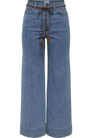ONLY ONLMADISON HW BELT WIDE CROP DNM GUA Jeans