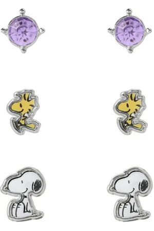 Peanuts Snoopy & Woodstock Earring Set yellow