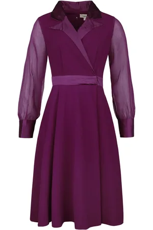 Timeless London Polly plum dress Medium-length dress
