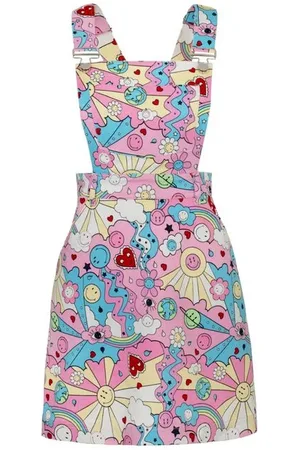Hell Bunny X Smiley Originals Loulou Pinafore Dress Short dress