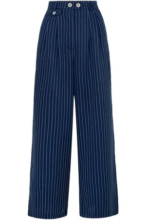 Hell Bunny Costello Trousers Cloth Trousers white